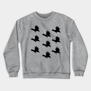 crow Silhouette inflight design art Crewneck Sweatshirt